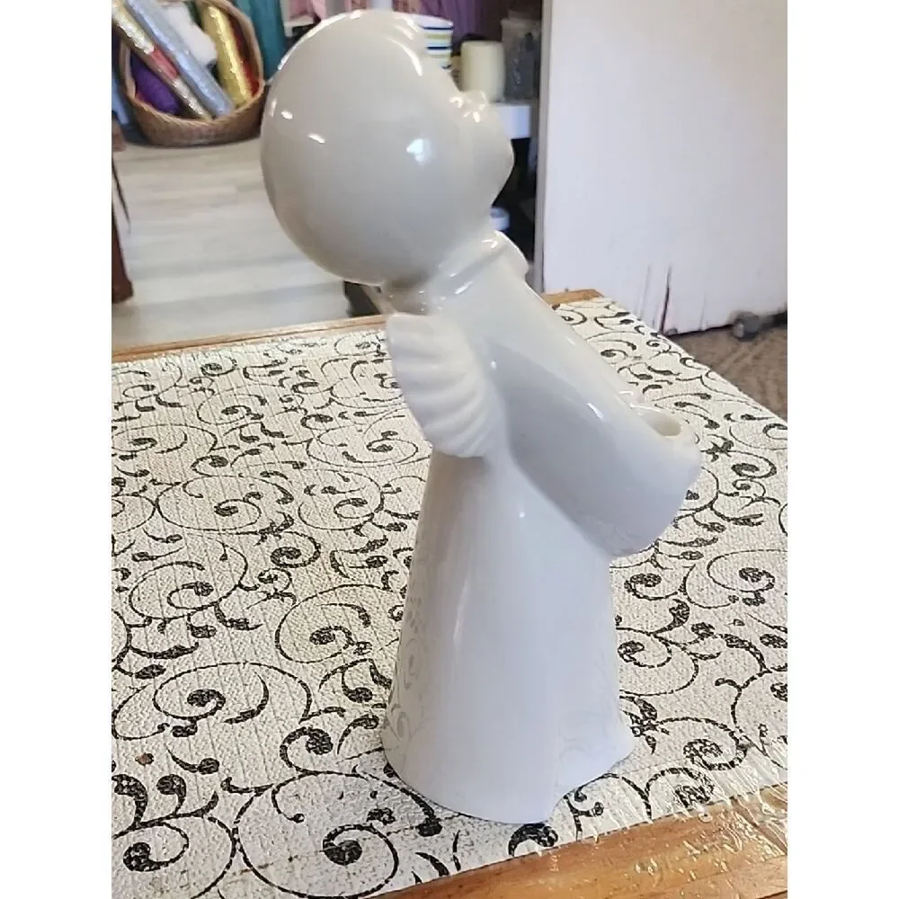Dresden German Porcelain  Angel  Candle Holder